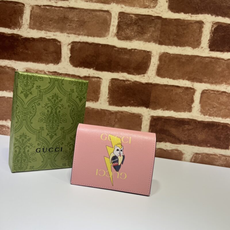 Gucci和星星Bananya印花卡片夹701009