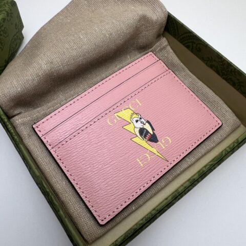 GUCCI古驰闪电Bananya印花卡片夹701064