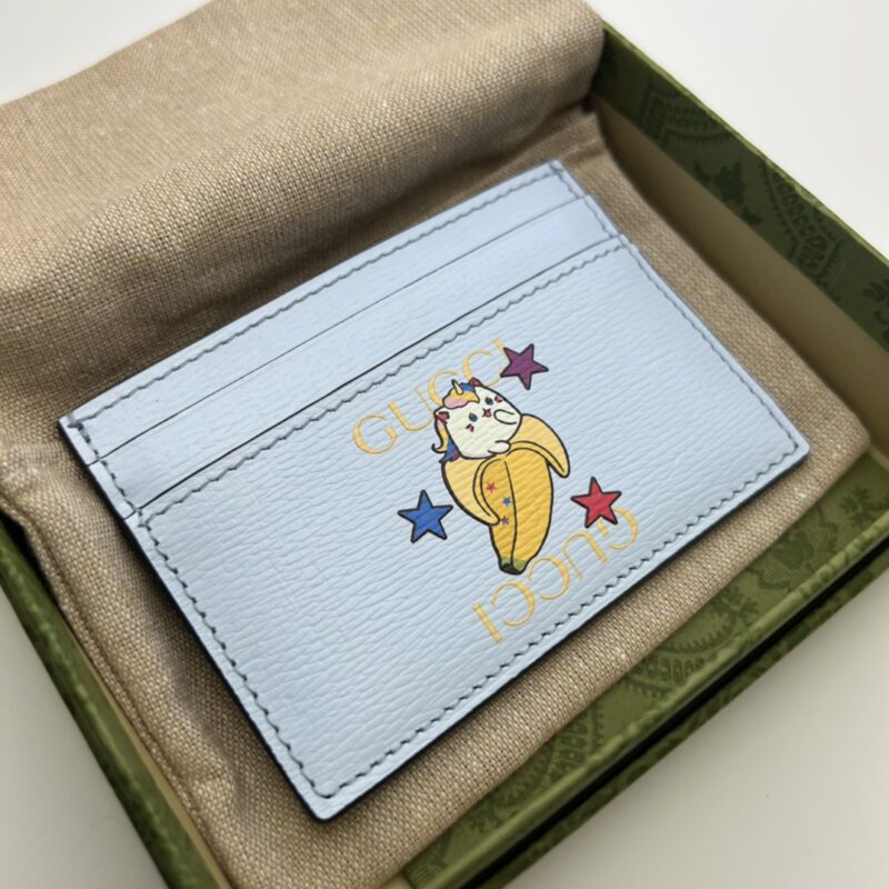 GUCCI古驰闪电Bananya印花卡片夹701064