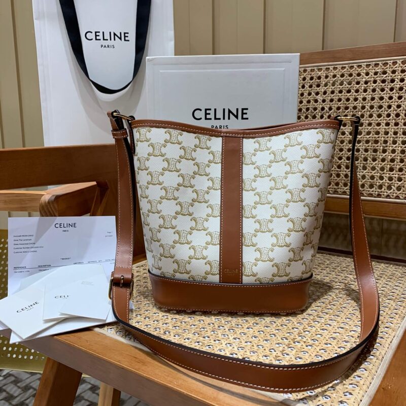 CELINE SMALL BUCKET BAG 191442白花