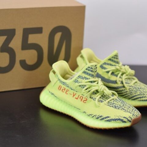 Yeezy Boost 350V2 黄斑马麦当劳配色 椰子运动跑鞋 官方货号： FB37572