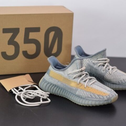 Yeezy Boost 350V2灰蓝 蓝精灵  lsrafil椰子运动跑鞋 官方货号：FZ5421