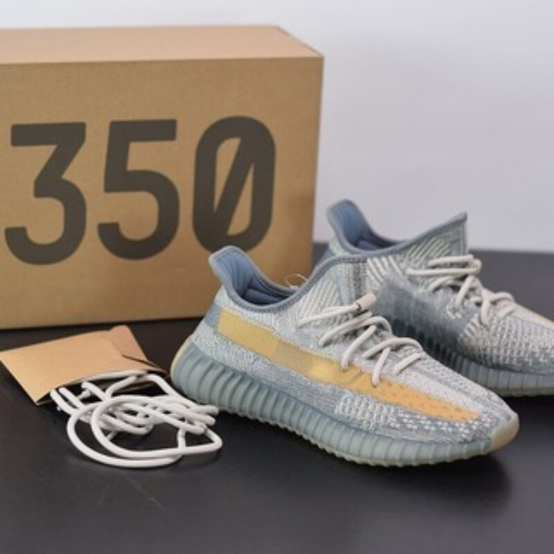 Yeezy Boost 350V2灰蓝 蓝精灵  lsrafil椰子运动跑鞋 官方货号：FZ5421