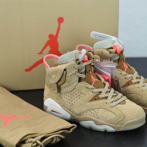 Travis Scott Air Jordan 6 " British Khaki " AJ6乔6 小麦色 TS联名 货号：DH0690-200