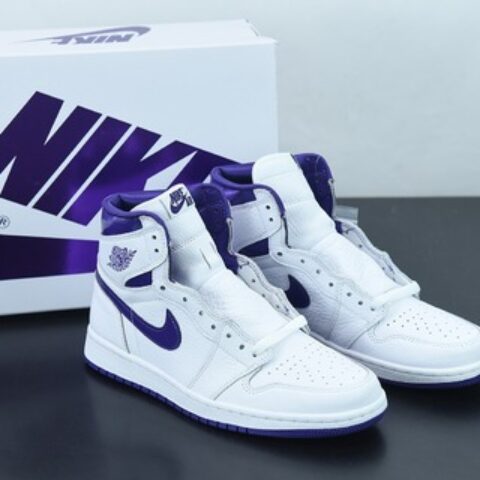 Air Jordan 1 Retro Hi OG  " Court Purple " AJ1乔1 白紫 高帮文化篮球鞋 CD0461-151