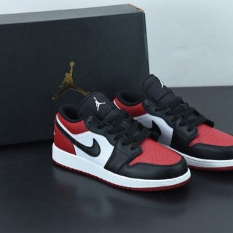 Air Jordan1 Low 2021 Black Toe 2021AJ1LOW新黑红男女同款休闲低帮运动鞋 553558 612