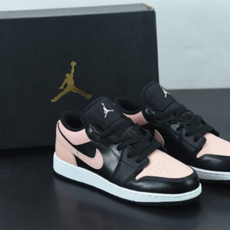 Air Jordan 1 Low AJ1 乔1黑粉 低帮文化休闲运动板鞋 货号：553560-034