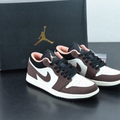 Air Jordan 1 Low AJ1 小摩卡白棕 乔1低帮文化篮球鞋 货号：DC6991-200