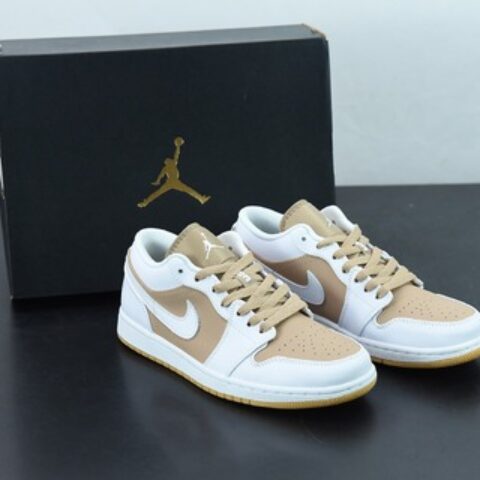 Air Jordan 1 Low "White/Tan" 低帮 白褐 AJ1 货号：DN6999-100