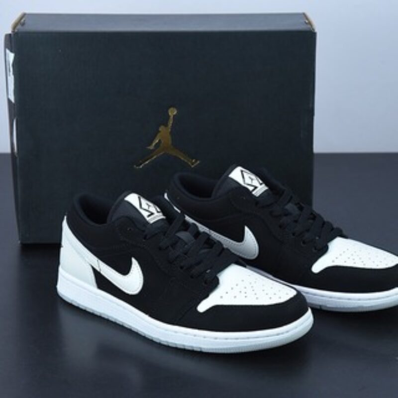 Air Jordan 1 AJ1 Low低帮 珠光白黑熊猫 男鞋 货号：DH6931-001