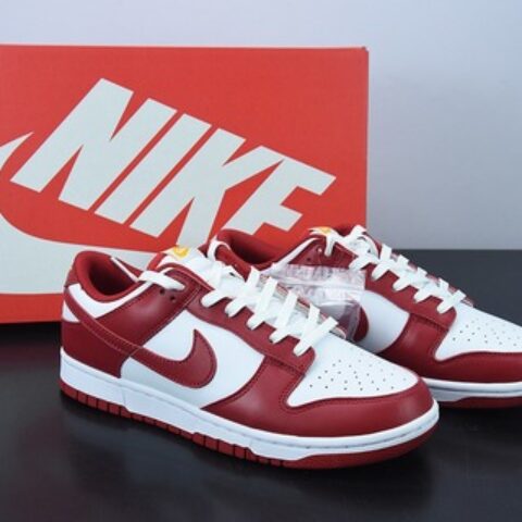 H03K5 纯原 NiKe Dunk SB Low  复古白红低帮休闲运动滑板板鞋  货号：DD1391-602