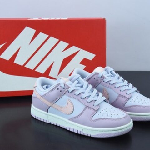 H03K5 纯原 Nike SB Dunk Low 粉紫扣篮系列复古低帮休闲运动滑板板鞋货号：DD1503-001