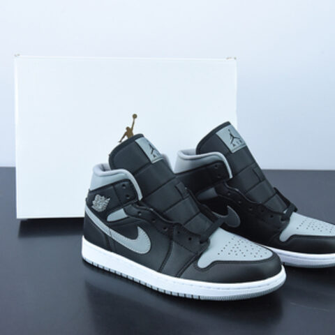 D01D4 纯原版 NK Air Jordan 1 Mid SE AJ1 乔1小影子灰 中帮复古篮球鞋 货号：BQ6472-007