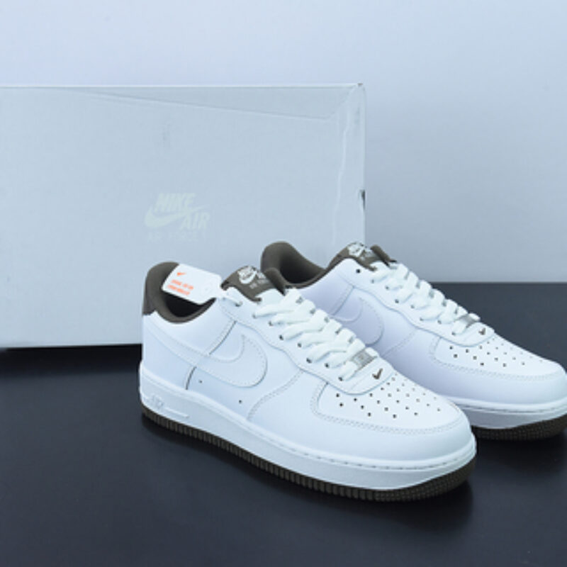 K05L3纯原 Air Force 1 Nike Low 白褐色  空军一号低帮 货号：DO5220 162
