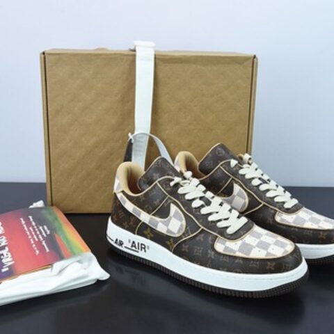 代购级 LVx Nk Air Force 1 Low 路易斯威登驴牌LV联名 空军一号 休闲运动板鞋