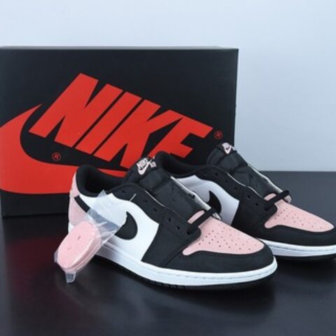 D0F5S4 纯原 Air Jordan AJ1 Low OG 黑粉爆裂纹低帮 货号：CZ0790-061