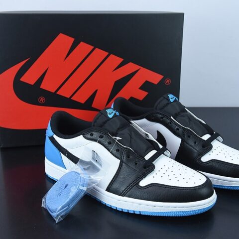 D0F5S4 纯原 Air Jordan AJ1 Low OG  黑蓝脚趾低帮 货号：CZ0790-104