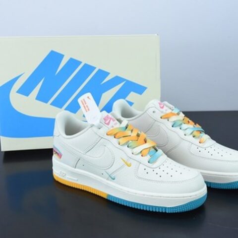 Nike Air Force 1 Low '07 “米黄蓝”圣安东尼奥 城市限定低帮空军一号 货号：SA5696-123