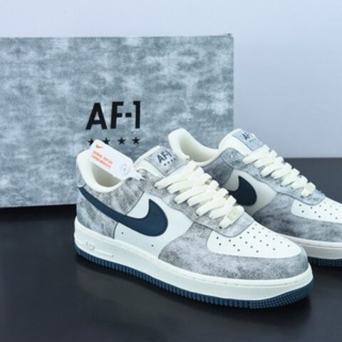 Nike Air Force 1 Low ’07 深蓝岩石 配色 空军一号低帮 货号：BX5815-535