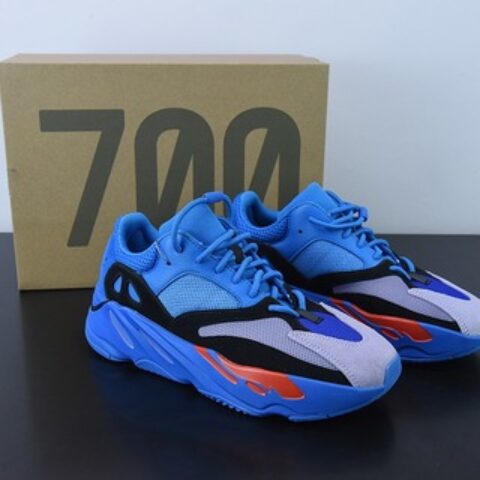 Ad Yeezy Boost 700 "Hi-Res Blue" HP6674 侃爷椰子700 黑蓝紫配色跑鞋货号：HQ6980