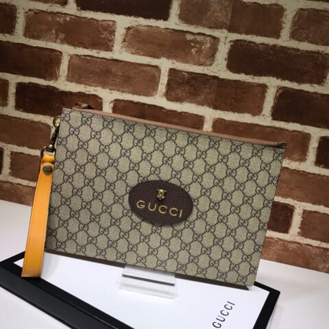 GUCCI古驰Neo Vintage GG Supreme帆布手拿包473956
