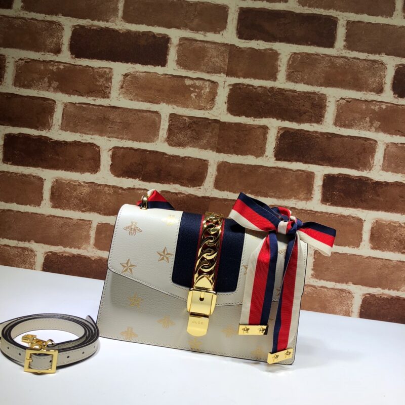 GUCCI古驰Sylvie系列蜜蜂星星小号肩背包524405