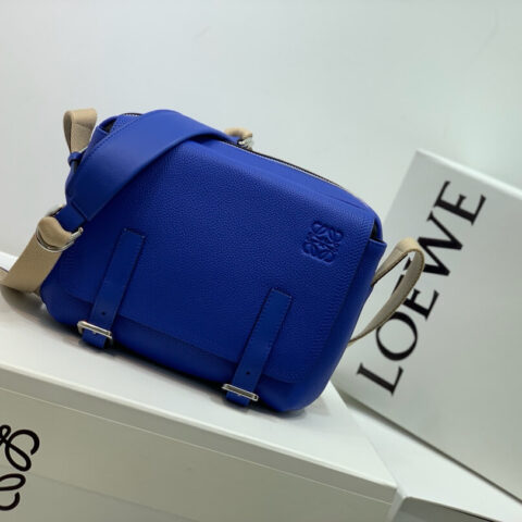 LOEWE罗意威 Military Messenger最新版信使包 0339蓝色