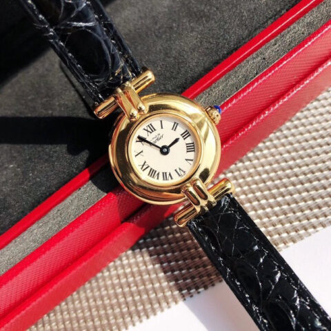 鳄鱼皮版本 YYDS卡地亚小旋风must de小金表vintage中古断货王
