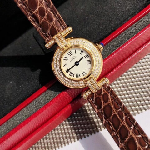 鳄鱼皮版本 YYDS卡地亚小旋风must de小金表vintage中古断货王