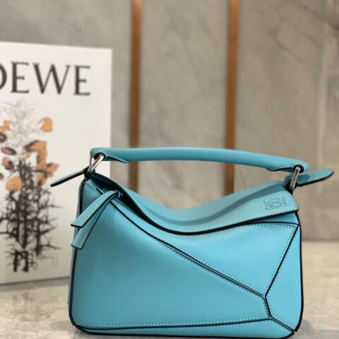 LOEWE罗意威 Puzzle bag 小号几何包 0189河蓝24CM