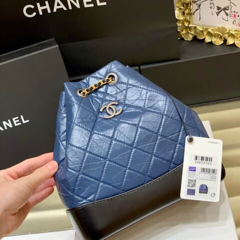 CHANEL Gabrielle 流浪双背包 A93820蓝色