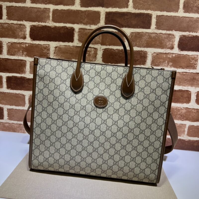 GUCCI古驰互扣式双G中号托特包674148