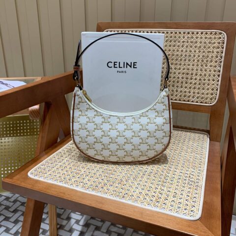 CELINE AVA 白花Ttiomphe腋下包 193952
