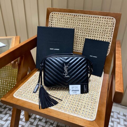 YSL LOU 23CM BAG 520534黑色/银扣