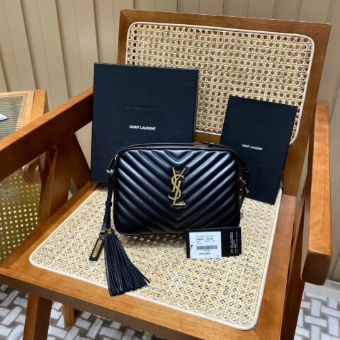 YSL LOU 23CM BAG 520534黑色/金扣