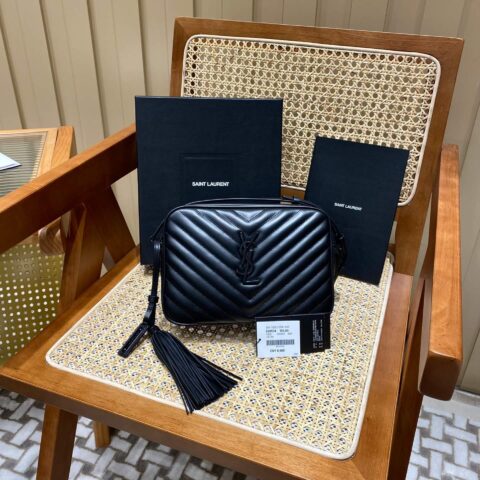 YSL LOU 23CM BAG 520534黑色/黑扣