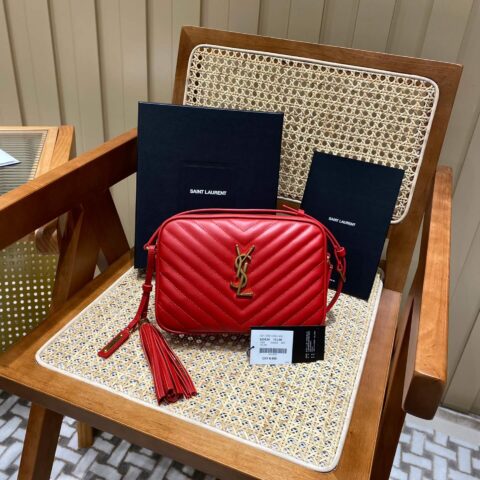 YSL LOU 23CM BAG 520534红色/金扣