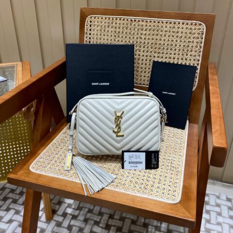 YSL LOU 23CM BAG 520534白色/金扣