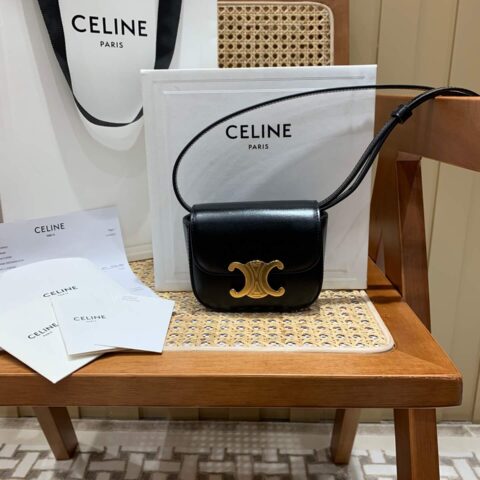 CELINE MINI TRIOMPHE 11CM BAG 10I513黑色