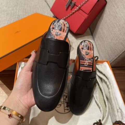 HERMES 爱马仕   2022最新乐福鞋半拖Catena穆勒鞋