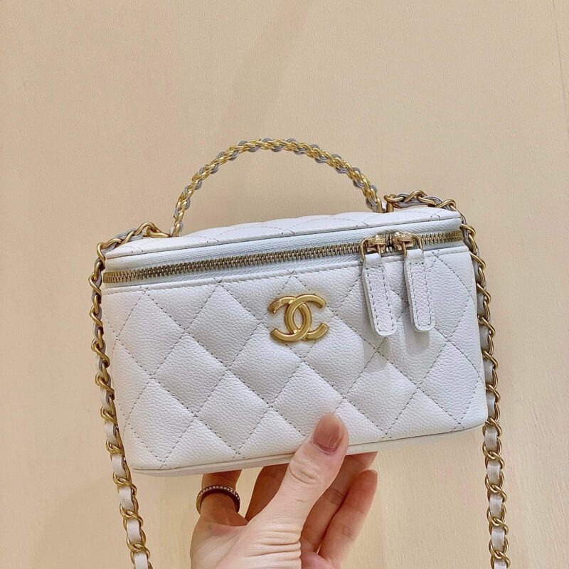 CHANEL 2022cc 春夏系列手柄长盒子 AP2805白色