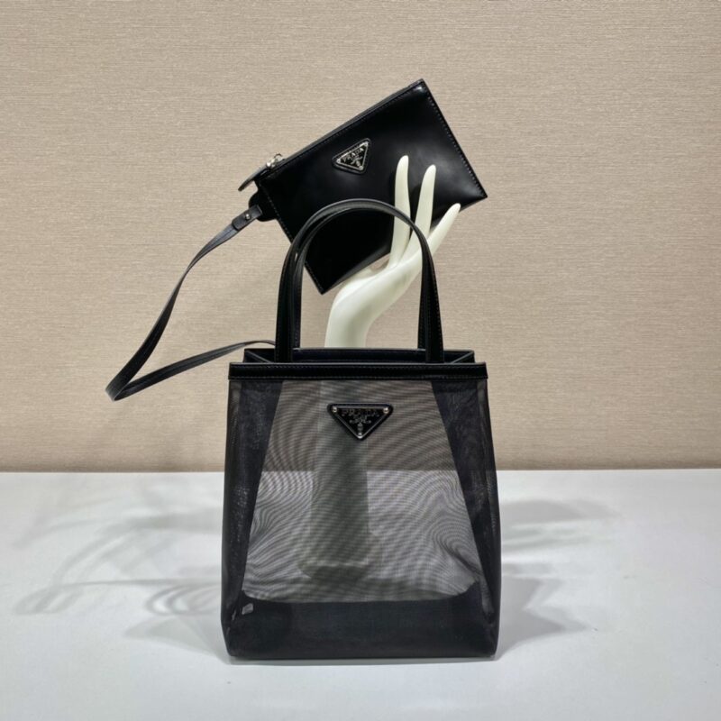 PRADA普拉达小号网眼托特包1BG417