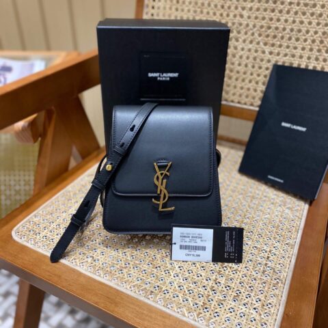 YSL KAIA BAG 竖款肩背包 668809黑色