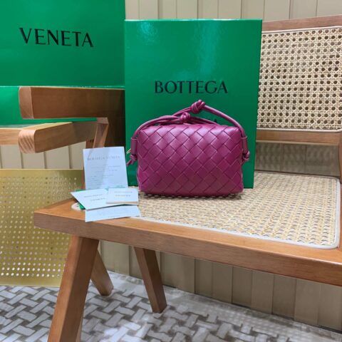 Bottega Veneta LOOP 编织小方包 666683朱砂红