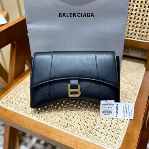 Balenciaga Downtown 25CM BAG 671355黑色/金扣