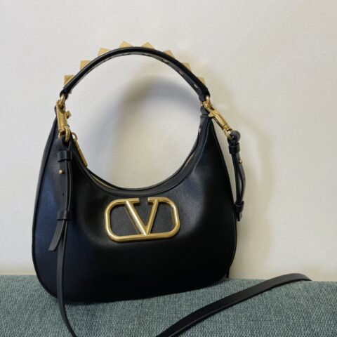 VALENTINO华伦天奴STUDSIGN小牛皮HOBO手袋1177