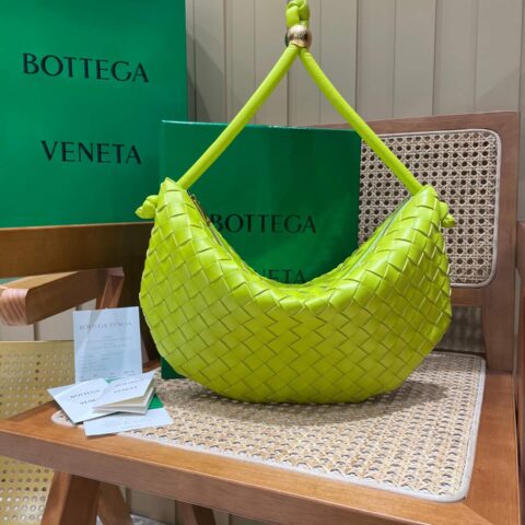 Bottega Veneta葆蝶家 TURN 40CM BAG 701024柠檬奇异果绿