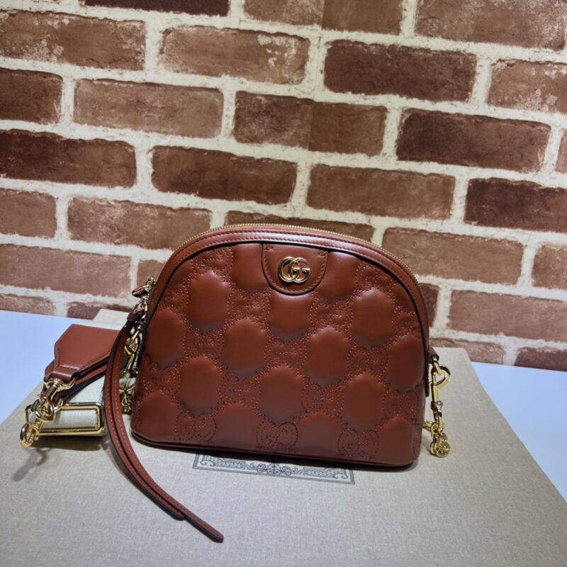 GUCCI古驰GG绗缝皮革贝壳包702229