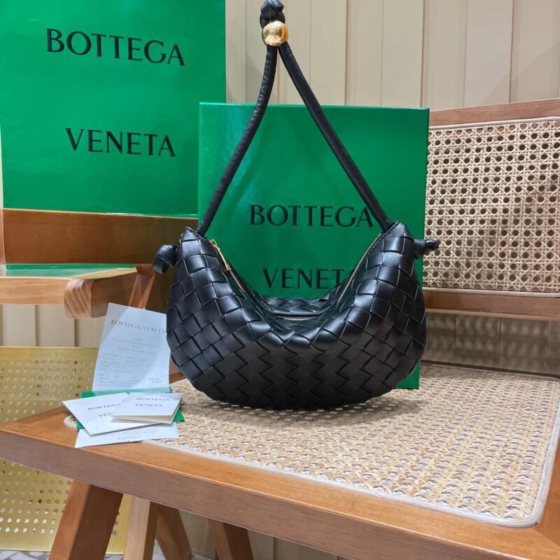 Bottega Veneta葆蝶家 TURN 29CM BAG 701023黑色