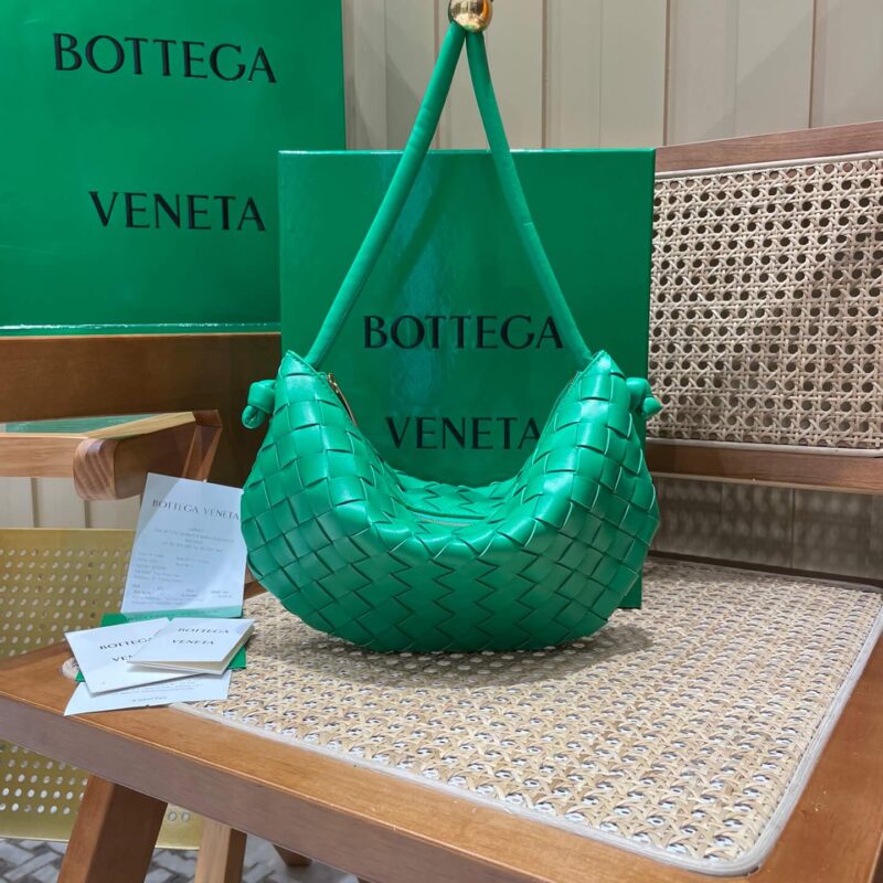Bottega Veneta葆蝶家 TURN 29CM BAG 701023鹦鹉绿